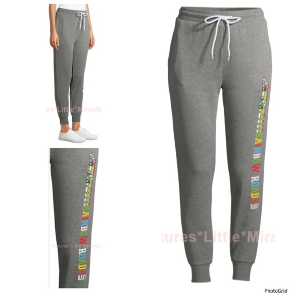 Mario Kart XXL plus size grey jogger pants - Picture 1 of 9